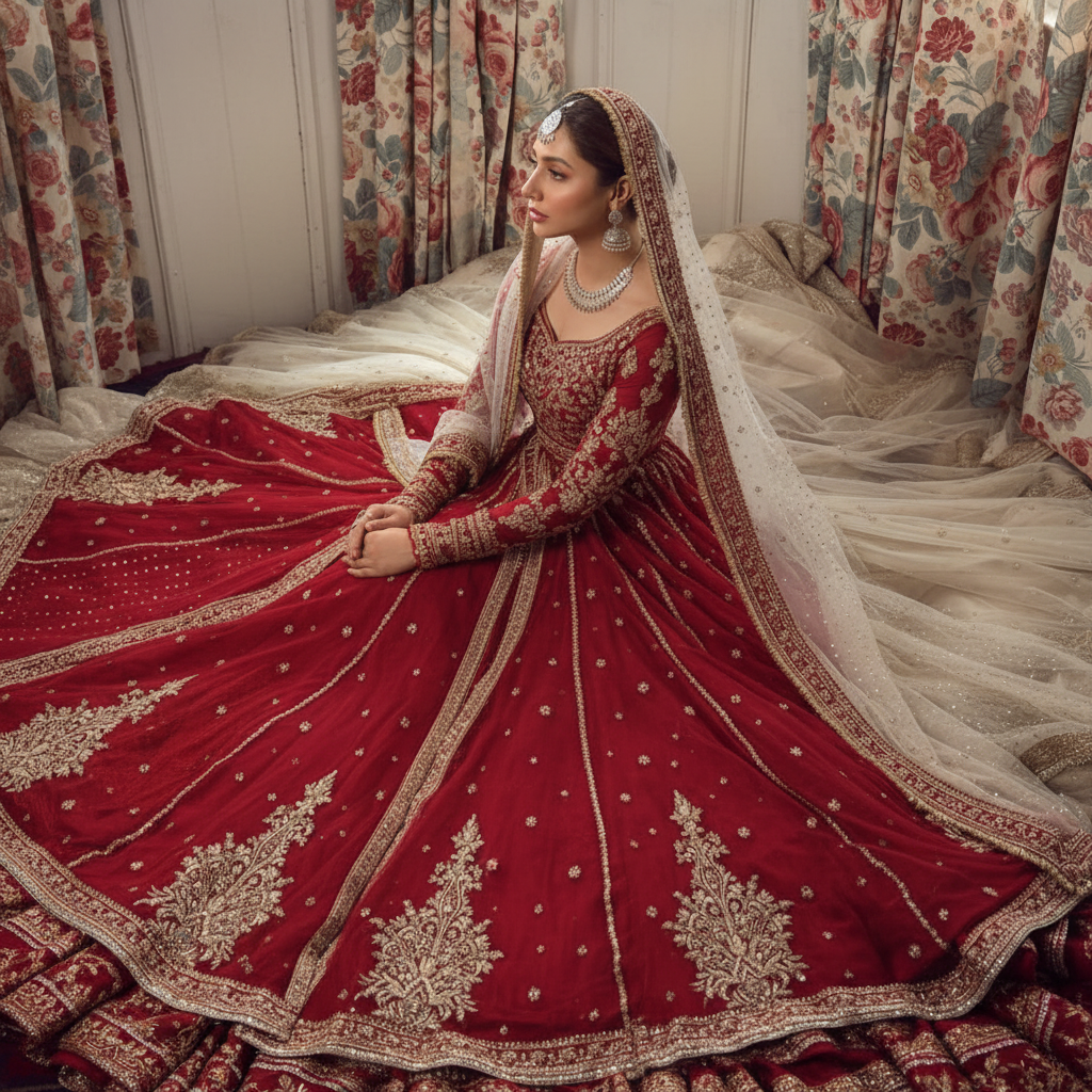 Red Bridal Lehenga