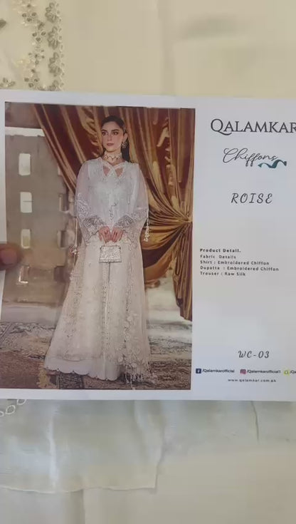 Qalamkar Emb Chiffons'25 WC-03 ROISE