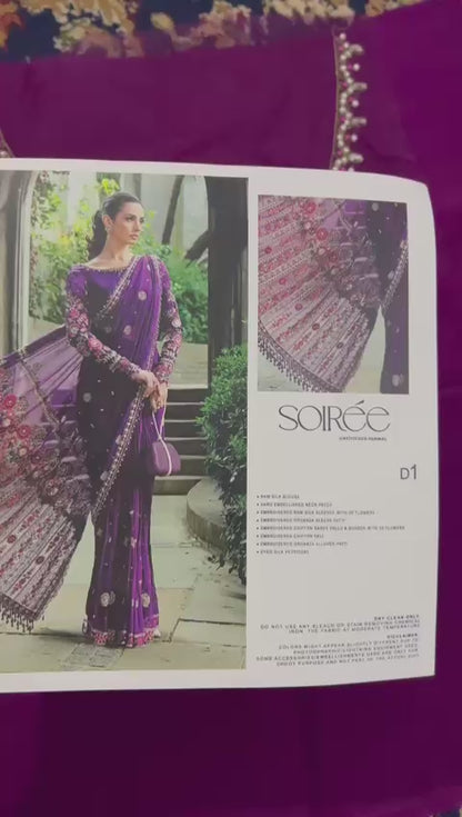 Maria.B Luxury Soiree Embroidered Chiffon Collection