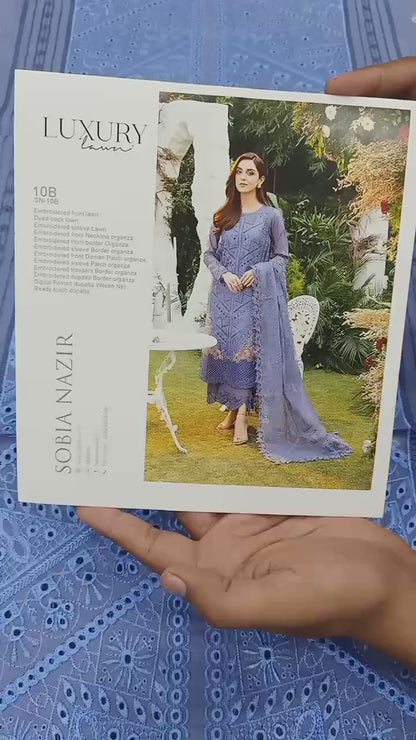 Design 10B Luxury Lawn 2025 Unstitched