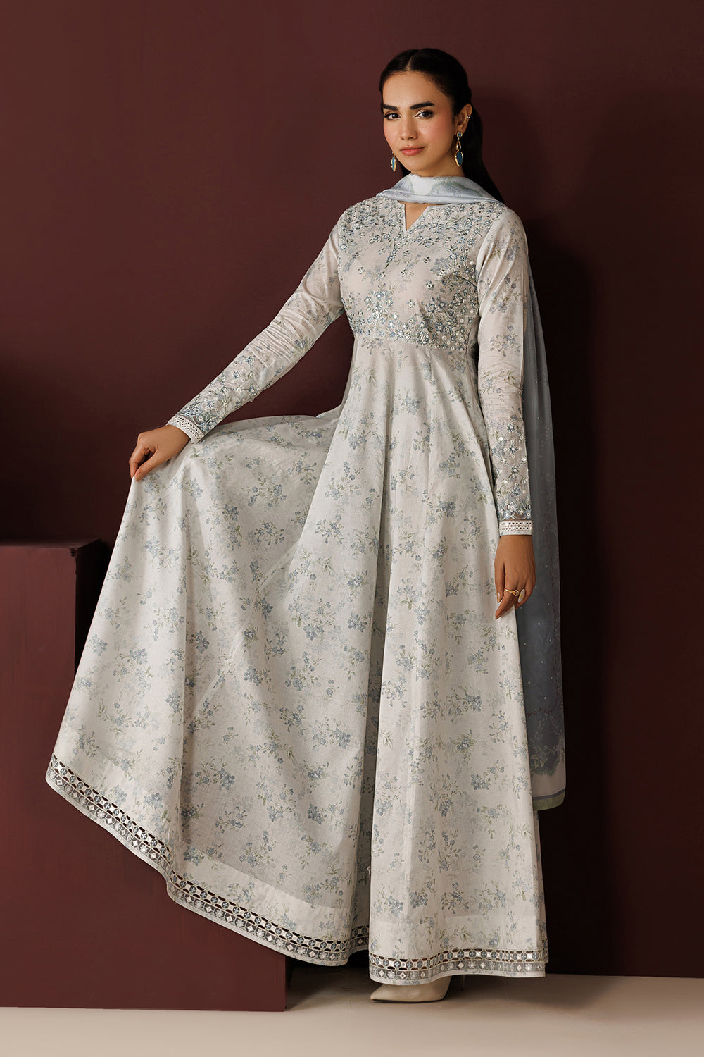 EMBROIDERED PRINTED LAWN PR-1259 Stitched