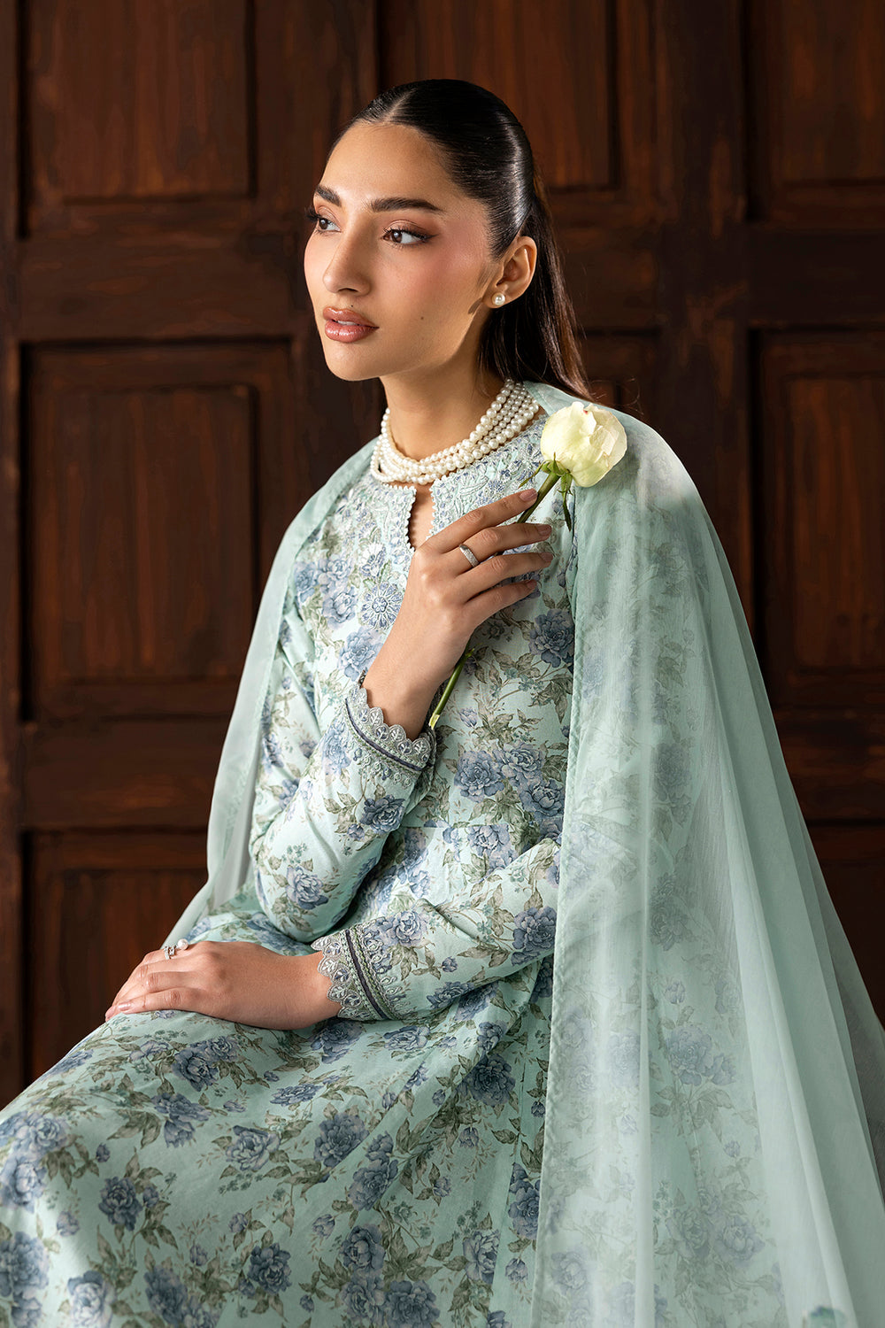 Stitched Green Dress