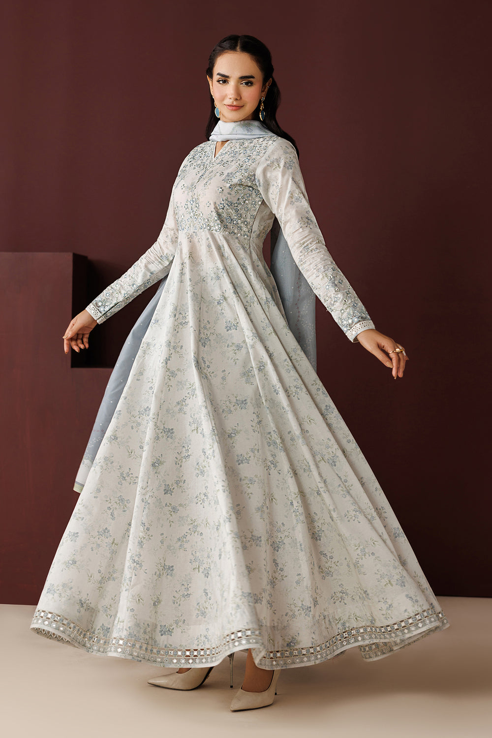 EMBROIDERED PRINTED LAWN PR-1259 Stitched