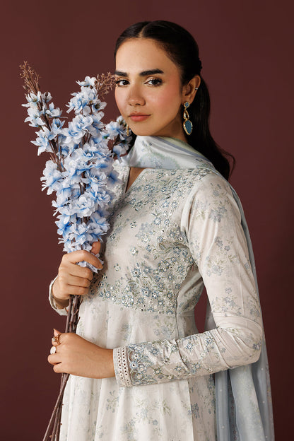 Stitched Lavender Lawn Dress