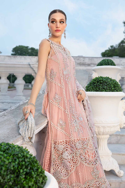 Maria.B Unstitched Embroidered Luxury Chiffon 3Pc Suit MPC-24-106