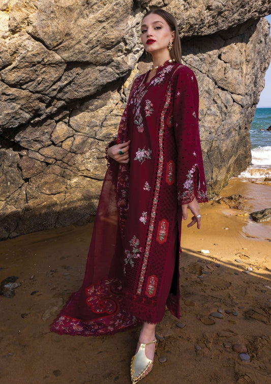 Lawn - Crimson - Flow - CF25#5B - Parsi ThreadsCrimson