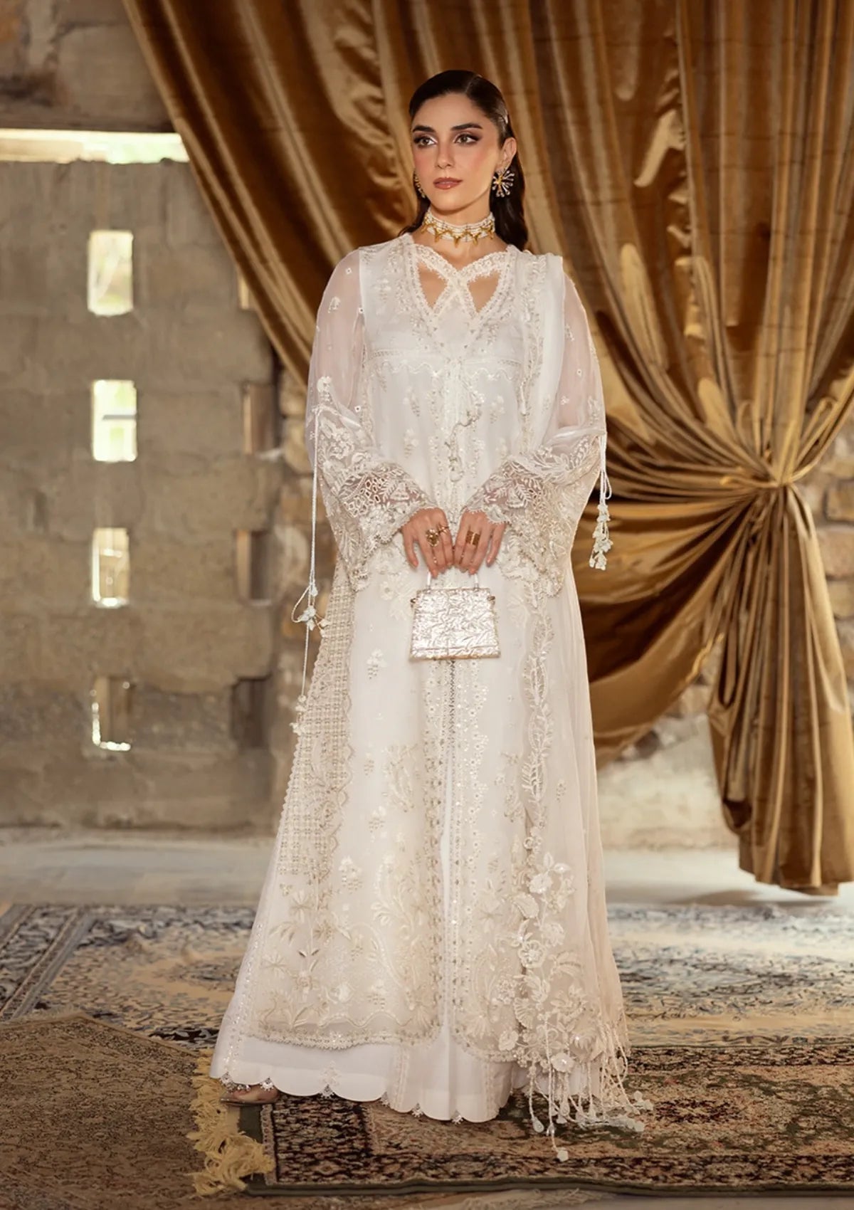 Qalamkar Emb Chiffons'25 WC-03 ROISE