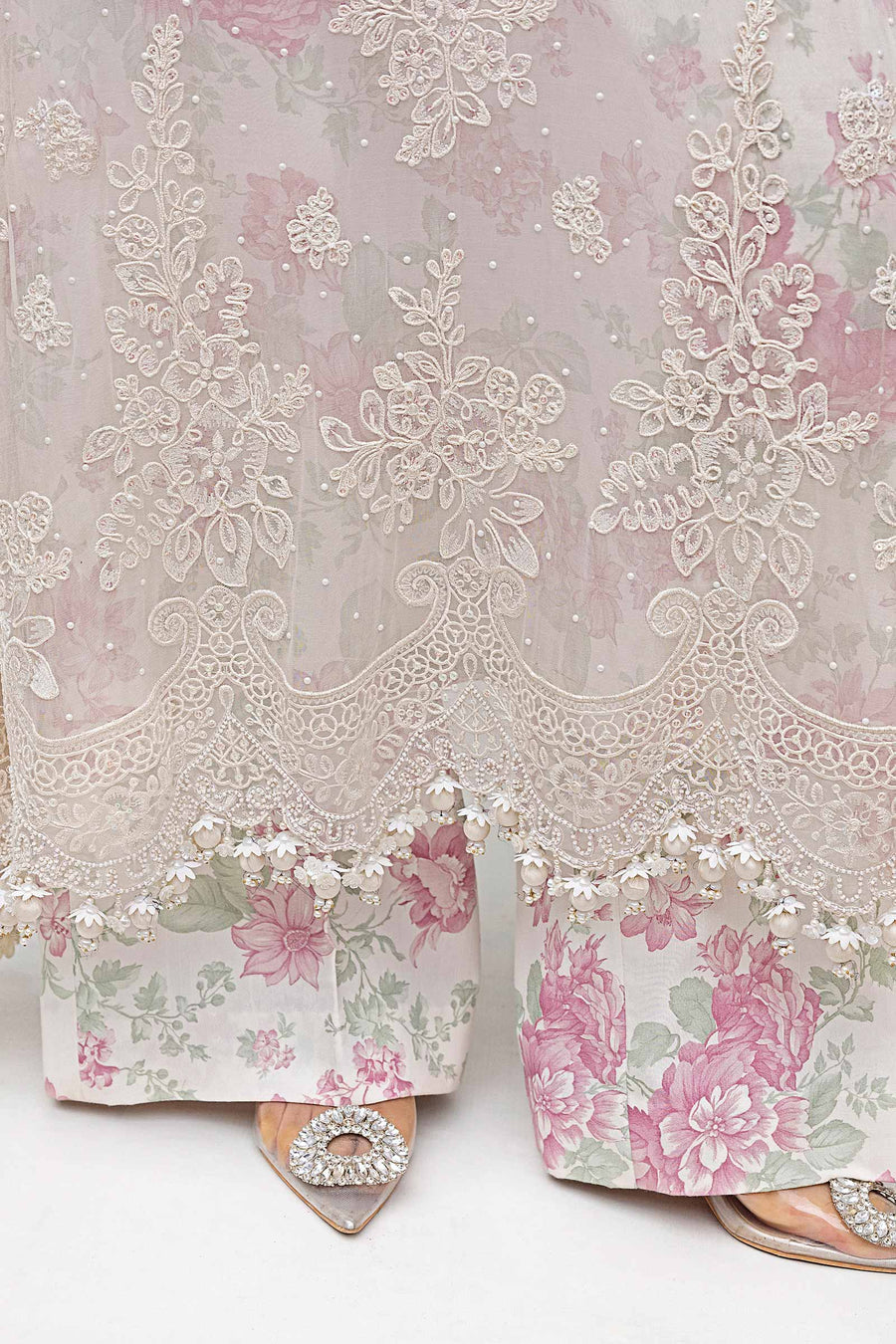 Maria B Embroidered Chiffon Suit | MPC-25-101