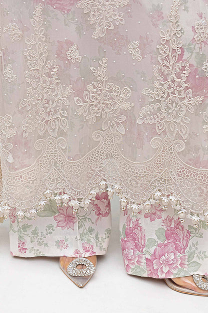 Maria B Embroidered Chiffon Suit | MPC-25-101