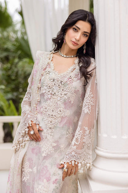 Maria B Embroidered Chiffon Suit | MPC-25-101