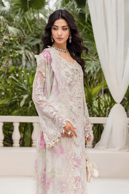 Maria B Embroidered Chiffon Suit | MPC-25-101