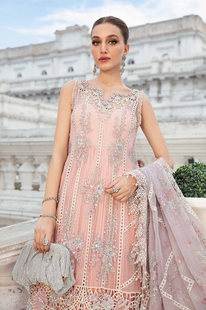 Maria.B Unstitched Embroidered Luxury Chiffon 3Pc Suit MPC-24-106