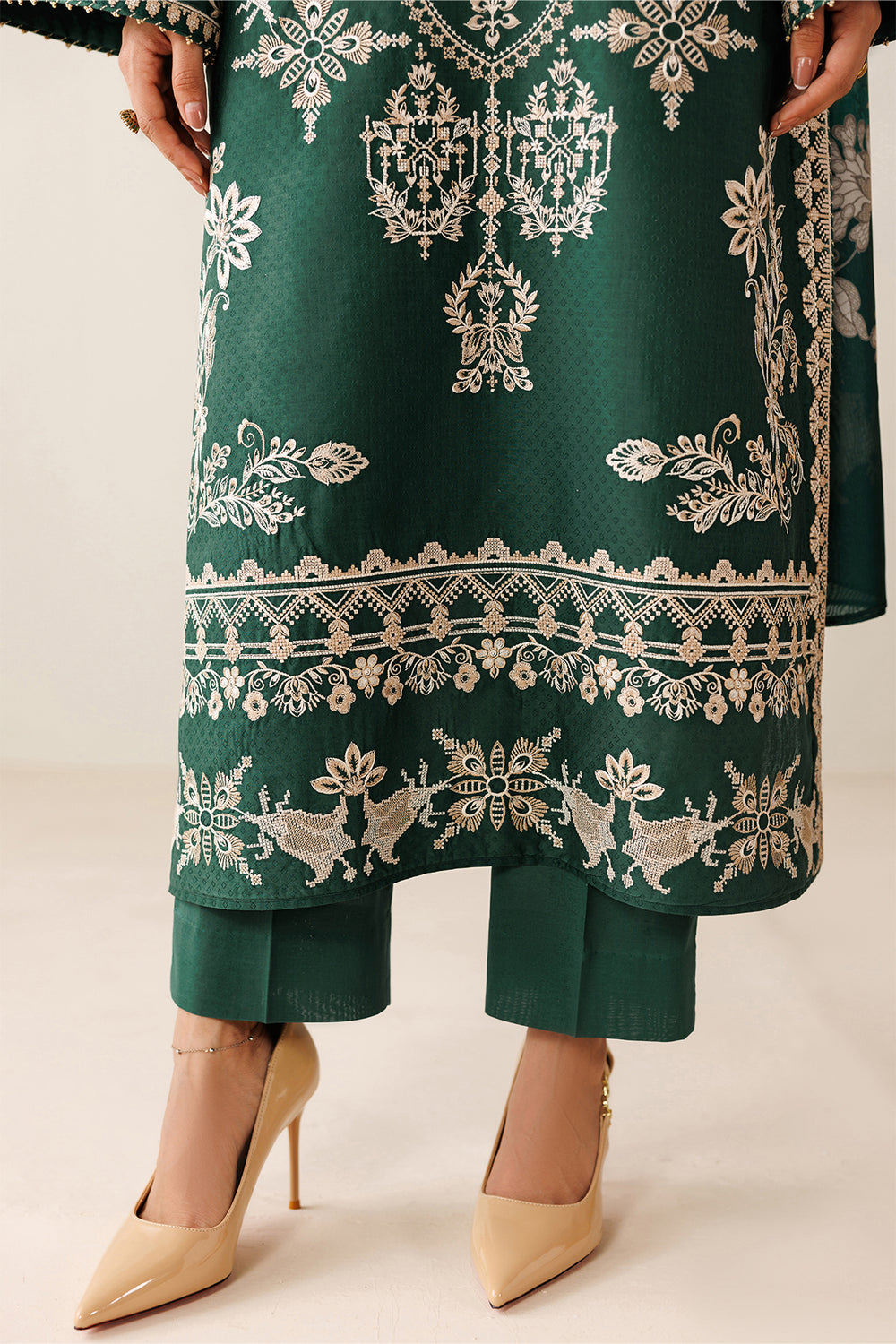 EMBROIDERED JACQUARD